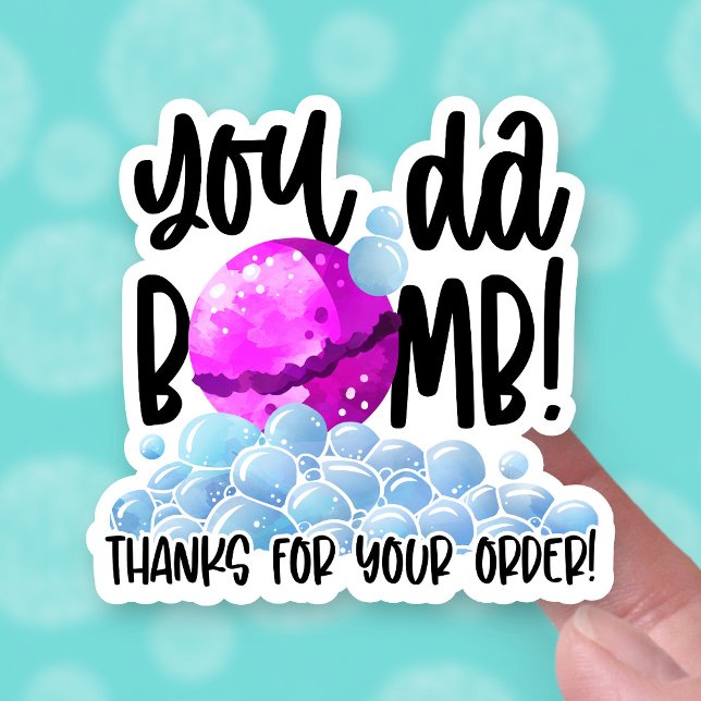 Cute Bath Bomb Thank You for Order Business (Creator Uploaded)