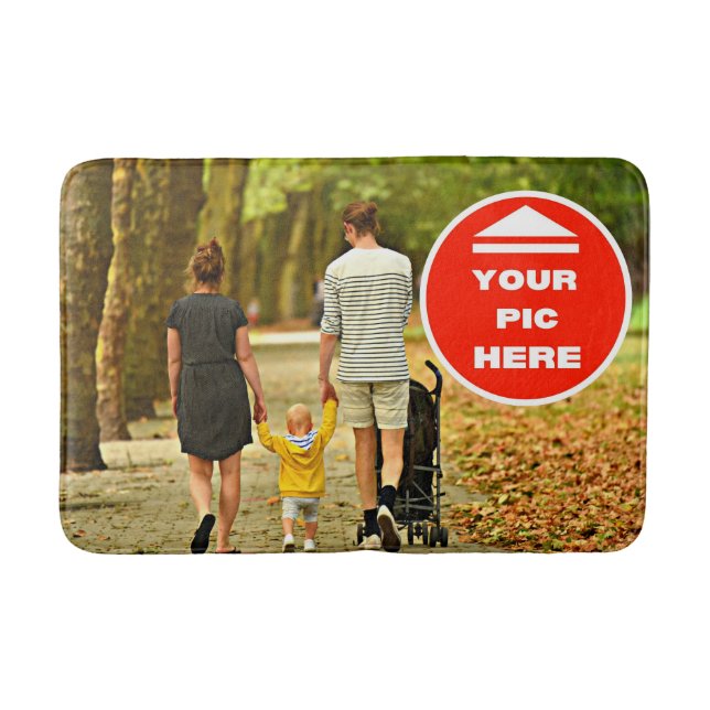 Cute! Bath Mat- Personalised - Medium Mat (Front)