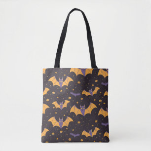 Cute Bats Pattern Tote Bag