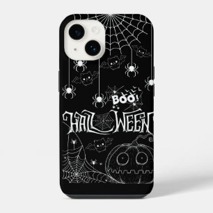 Cute Bats & Spooky Pumpkins iPhone Case