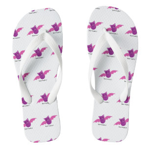 Cute Battastic Pink Bat Thongs