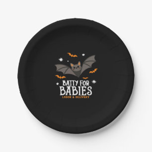 Cute Batty For Babies Labor And Delivery Nurse Hal Paper Plate