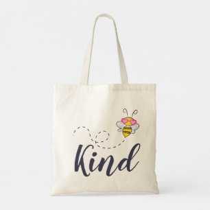 Cute Be Kind Bumble Bee Tote Bag