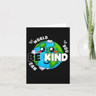 Cute Be Kind Earth Anti Bullying Unity Day Wear Or Card
