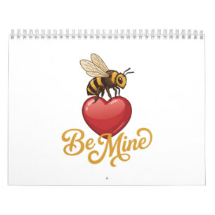 Cute Be Mine Honeycomb  Calendar