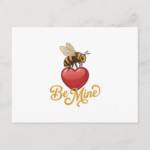Cute Be Mine Honeycomb Postcard