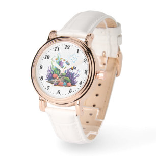 Cute Beach fish lovers watercolor  Watch