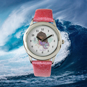 cute beach mermaid add name fantasy  watch