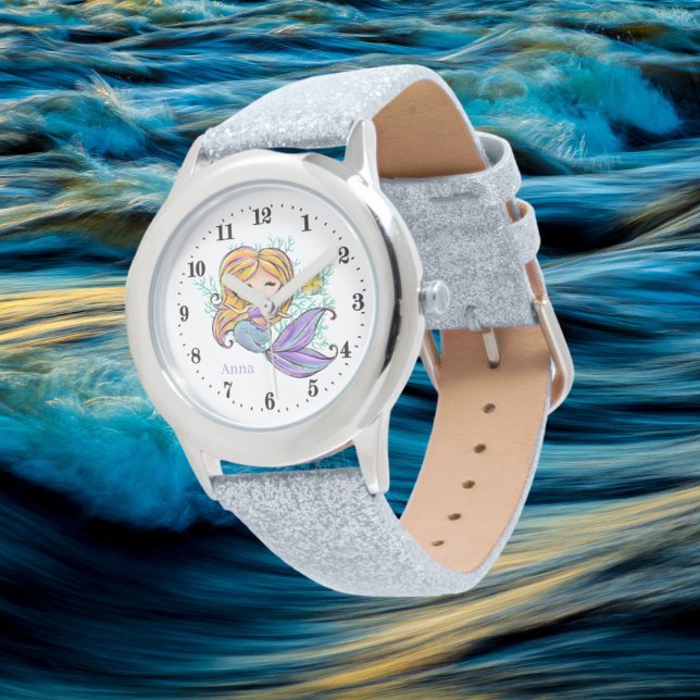cute beach mermaid dolphin add name Watch (Creator Uploaded)