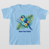 Cute beach parrot unisex kids