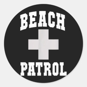 Cute Beach Patrol Emt Ems S Swim 911 Dispatcher Classic Round Sticker