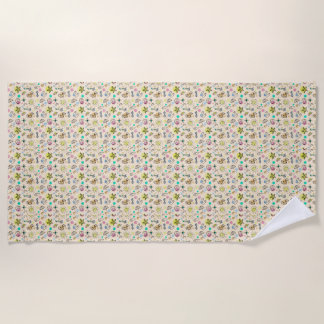 Cute beach pattern towel