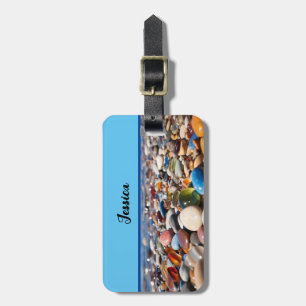 Cute Beach Pebbles Luggage Tag