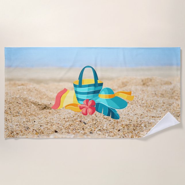 Cute Beach Towel (Front)