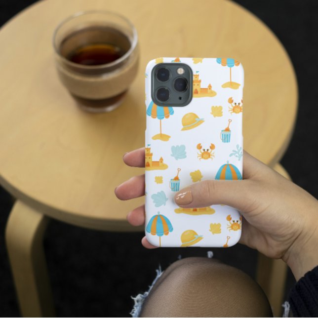 Cute Beach Umbrella & Sandcastle  Case-Mate iPhone Case (Creator Uploaded)