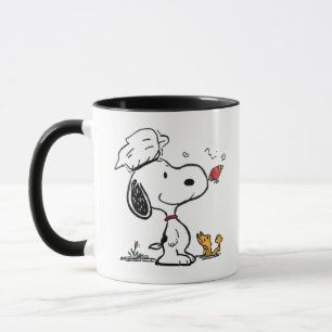 Cute Beagle Astronaut Cartoon Illustration Mug