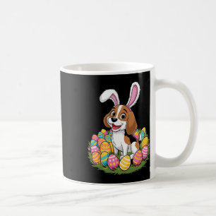 Cute Beagle Bunny Ears Easter Egg Hunt Happy Easte Coffee Mug