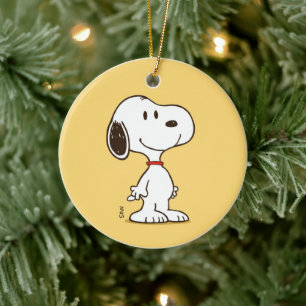 Cute Beagle Cartoon Character Illustration Ceramic Ornament