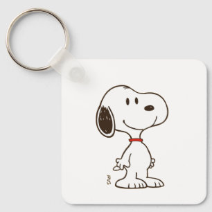 Cute Beagle Cartoon Character Illustration Key Ring