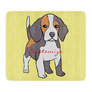 Cute Beagle Dog Breed Thunder_Cove Cutting Board