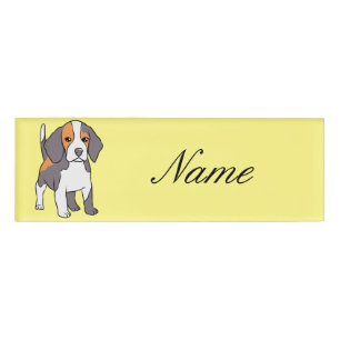 Cute Beagle Dog Breed Thunder_Cove Name Tag