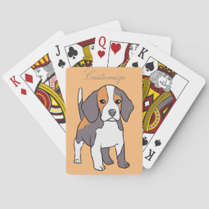 Cute Beagle Dog Breed Thunder_Cove Playing Cards