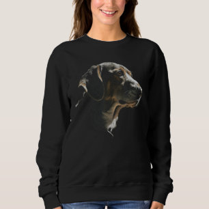 Cute Beagle Face Dog Portrait For Beagle Owners Sweatshirt