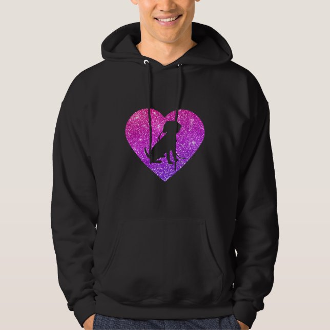 Cute Beagle Heart Dog  For Girls Teens And Women Hoodie (Front)