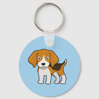 Cute Beagle Key Ring