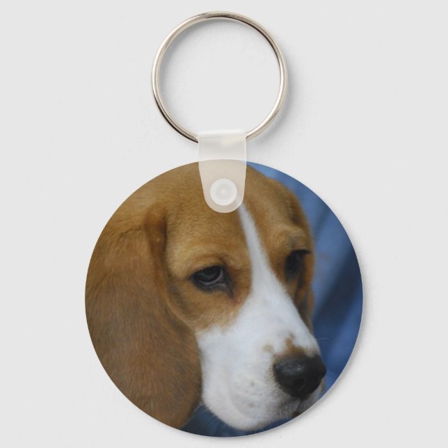 Cute Beagle  Keychain (Front)