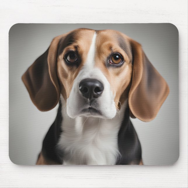 Cute Beagle Mouse Pad (Front)