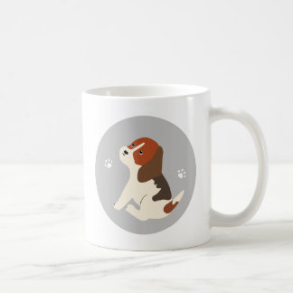 Cute beagle mug かわいいビーグルのイラストのマグカップ コーヒーマグカップ