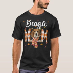 Cute Beagle Mum Fall Maple Dog Mum - Maple Mom_1 T-Shirt