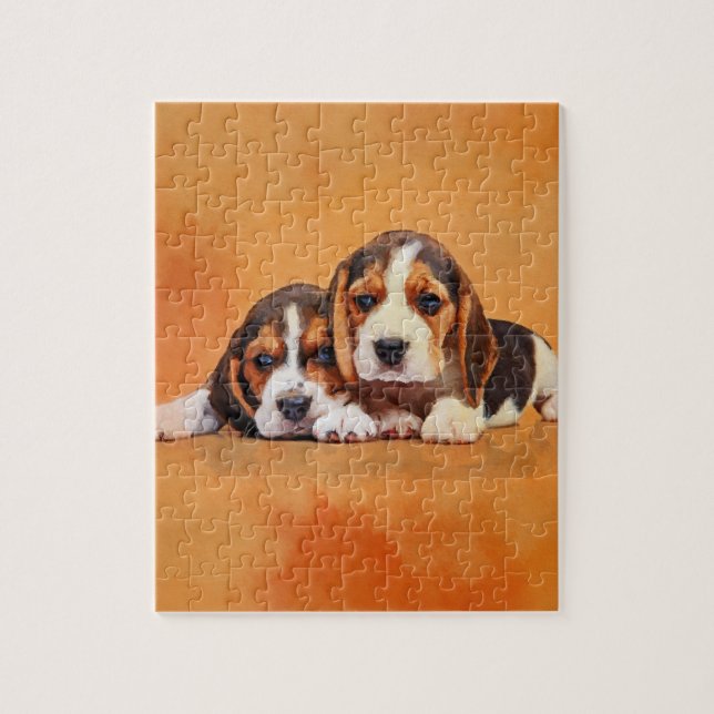 Cute Beagle puppies Jigsaw Puzzle (Vertical)