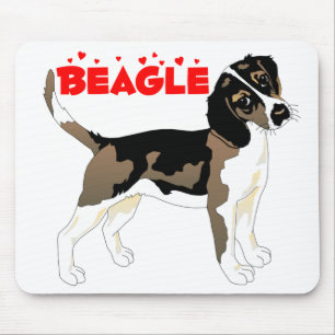 Cute Beagle Puppy Dog Mum Beagles Lover Mouse Pad