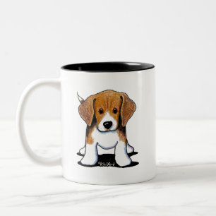 Cute Beagle Puppy Two-Tone Coffee Mug