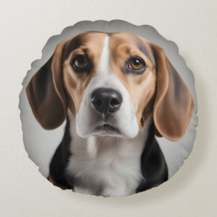 Cute Beagle Round Cushion