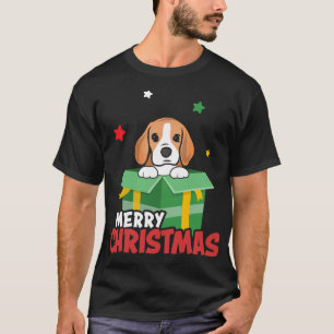 Cute Beagle Santa Dog Lovers Merry Christmas Xmas T-Shirt