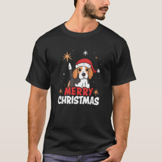 Cute Beagle Santa Dog Lovers Merry Christmas Xmas  T-Shirt