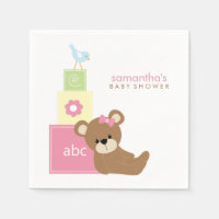Cute Bear and Alphabet Toy Blocks
