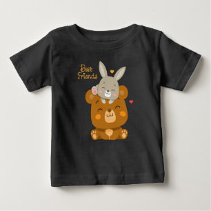 Cute bear and rabbit baby T-Shirt