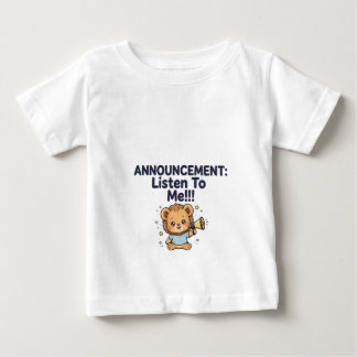 Cute Bear Announcement Baby t-shirt