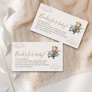 Cute Bear Baby Shower Boy Enclosure Card