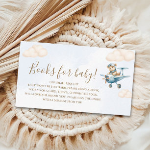 Cute Bear Baby Shower Boy Enclosure Card