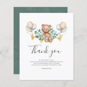 Cute Bear Baby Shower Thank You