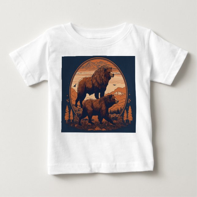 Cute Bear Baby T-Shirt (Front)