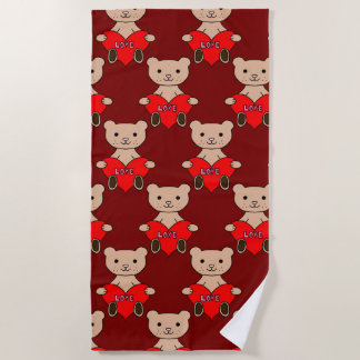 Cute Bear Beach Towel