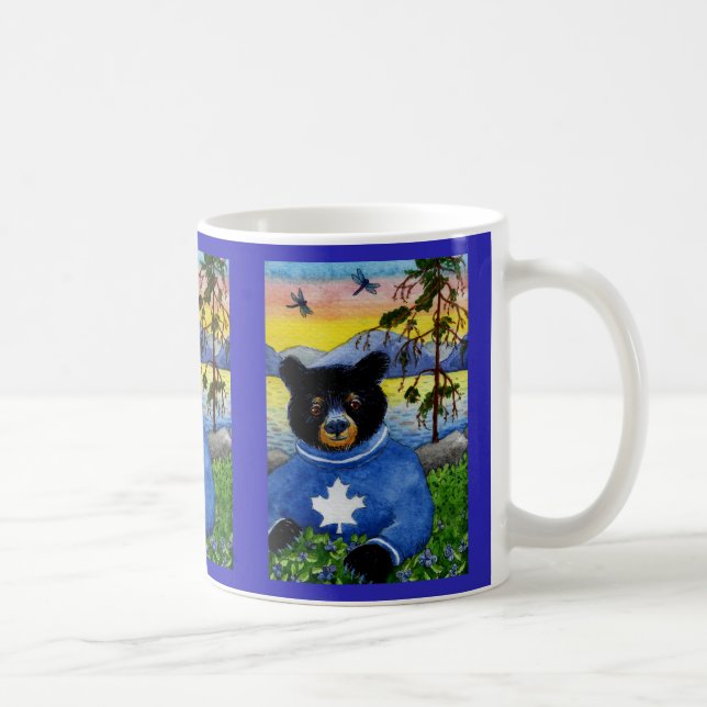 Cute Bear Blueberries Algonquin Park mug (Right)