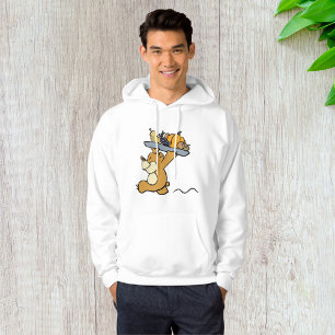 Cute Bear Carrying a Festive Harvest Platter  Hoodie
