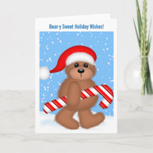 Cute Bear Christmas Card